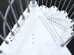 Pixima - Steel Zink - kültéri lépcső